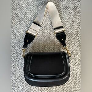 Zara crossbody black and cream